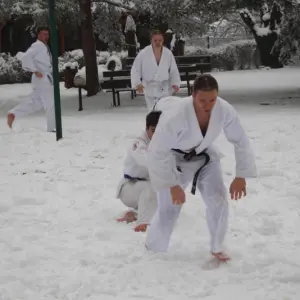 Trening na śniegu