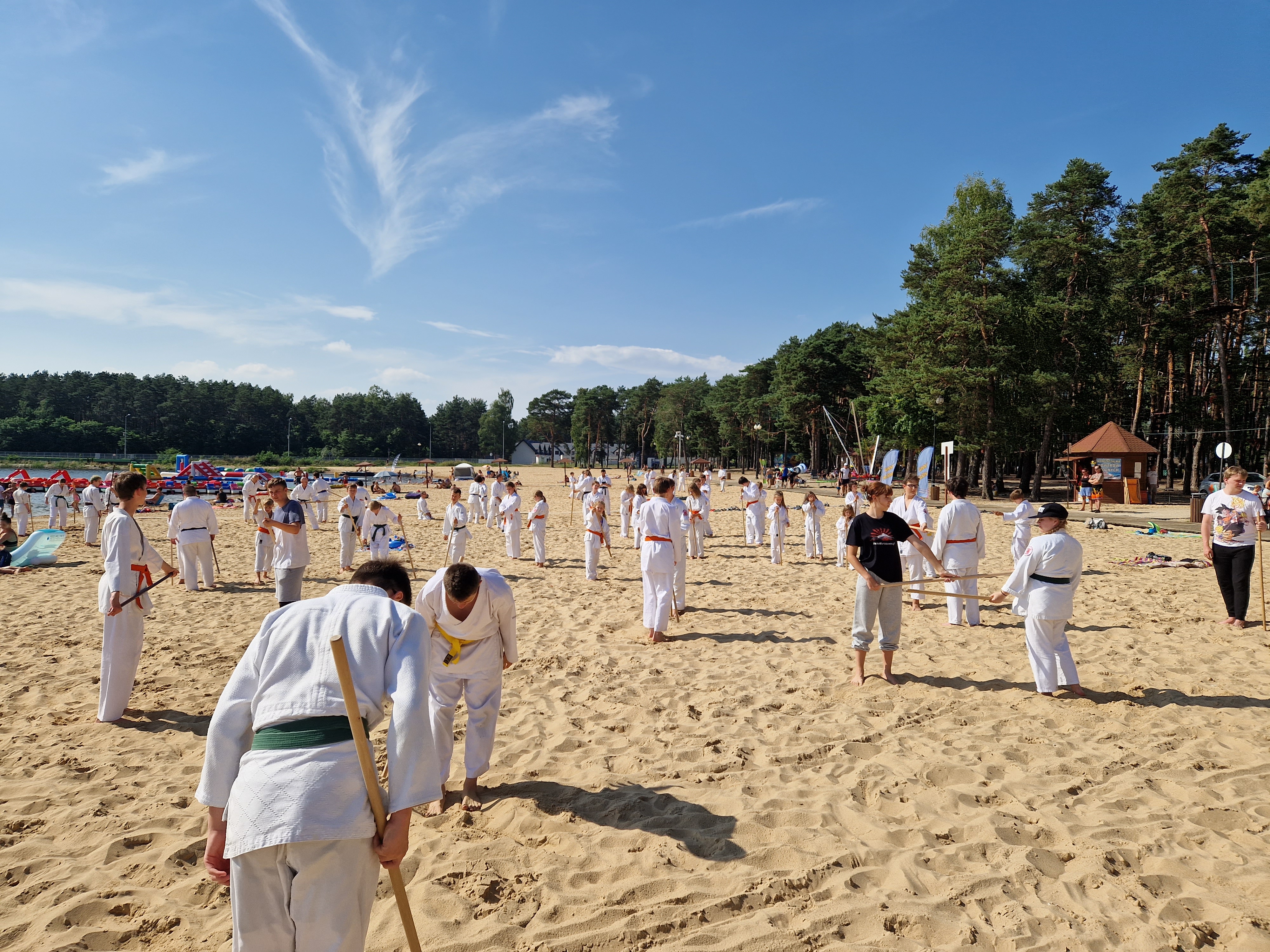 aikido na plaży